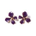 Rose Flower Pearl Stud Earrings
